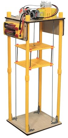Milageto Ascensor eléctrico de Juguete para niños, Kit de Bricolaje, Regalos creativos, Juguetes para desarrollar, experimentos científicos para Adolescentes y