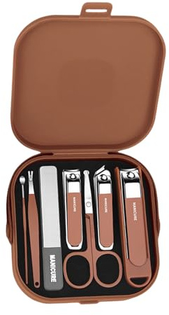 Set Manicure Viaggio Mini Unghie Tagliaunghie Kit Pedicure Cura Strumenti 6Pcs In Acciaio Inox Grooming Kit Per Donne Uomini Clippers Per Donne Uomini