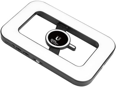 Luocute Lumière de Remplissage Portable RVB, 448 Anneaux LED pour Selfie avec luminosité Réglable de 10% à 100% et Température de Couleur de 2 500 K à 6 500 K, Magnétique pour Le