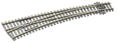 HO C100 Electrofrog Dbl Curved Left-Hand Turnout