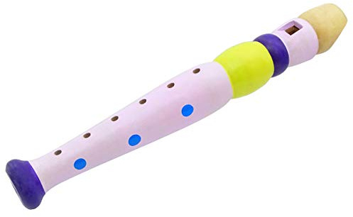 Keepdrum KFL1PK flauto rosa viola in legno per bambini flauto per bambini