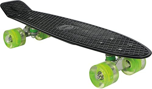 Awaii Skawvinli-000N0 Skateboard Mixte Enfant, Noir, 22,5