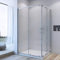Duschkabine Eckeinstieg 75x90 x 185 cm Schiebetür Glas Eckdusche Duschabtrennung Duschtrennwand Glaswand Duschwand Doppel Duschtür Alumuniumprofile silber matt ESG Sicherheitsglas Echtglas AQUABATOS