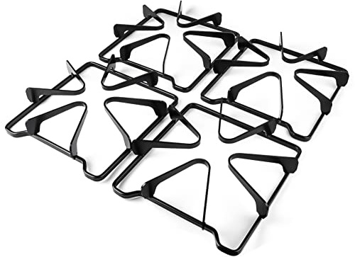 8053458 4 Pack of Gas Range Burner Cooking Grate for Compatible with Whirlpool WPW10268483 W10268483 8053580 AP6018155 PS11751457