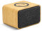 mooov 477352 - Altavoz Bluetooth Madera de bambú portátil, Altavoz Bluetooth con Cargador de inducción, Potente, inalámbrico sin Cable, 9W