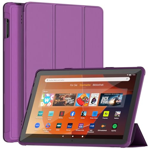 DJ&RPPQ Custodia protettiva leggera e comoda per iPad (A16) 11a generazione 11 pollici 2025 per iPad con accensione e spegnimento automatici, viola scuro