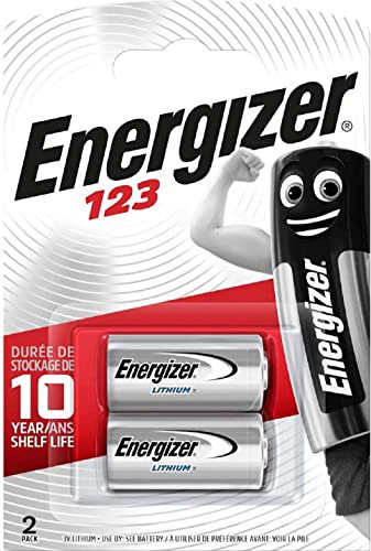 e2 Lithium Photo Battery, 123, 3V, 2/Pack