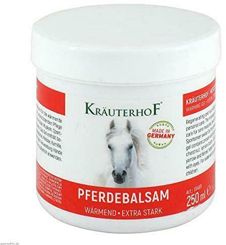 Krauterhof, Balsamo di cavallo in gel, effetto riscaldante, 250 ml