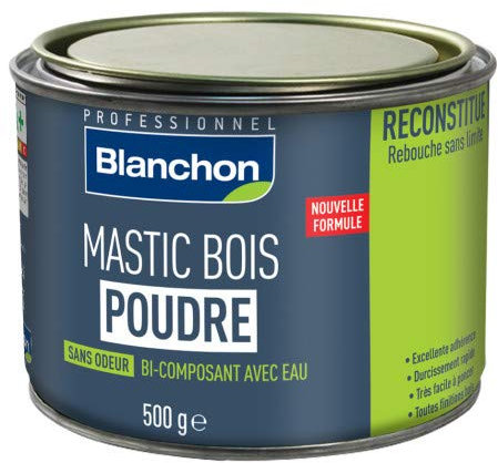 BLANCHON Mastic Bois Poudre (chêne clair) 500gr
