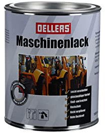 Laque de finition pour machines, 1 litre, RAL 3003 rouge rubis, peinture pour machines agricoles, peinture industrielle universelle pour le fer, l‘acier ou le bois
