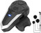 Spovii S3 con Bluetooth 5.0, Raggio di Intercomunicazione di 1000 m, Radio FM Integrata e Microfono Morbido per Casco Integrale