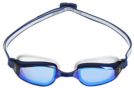 Aquasphere Fastlane | Schwimmbrillen, Schwimmbrillen für Männer und Frauen mit UV-Schutz und Silikondichtung, BLUE TITANIUM MIROR