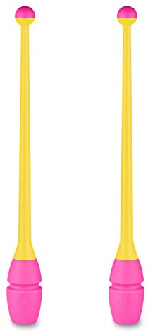 DRUNA Mazas Engarzables de Tecnocaucho Indigo 41 cm Amarillo-Rosa
