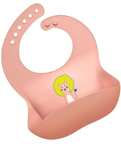 VICASKY Lätzchen bibs babylätzen bib Bite-proof bib Harmful smell- bib Residue-catching bib bib Practical bib isst Schürze Säuglingsschürze Kieselgel Rosa