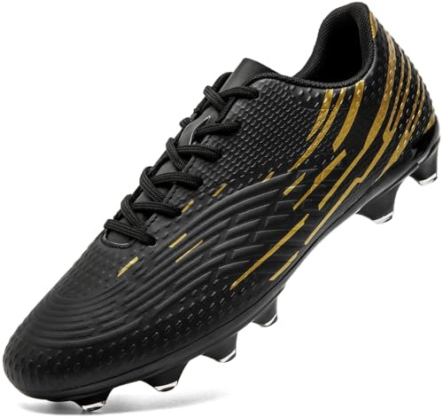 DimaiGlobal Men's Football Boots Firm Ground Soccer Shoe Women's Astro Turf Trainers Athletics Sport Futsal Shoes Teenager Profession Competition Outdoor Cleats Unisex