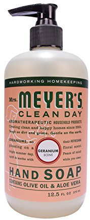 Mrs Meyers Hand Soap Geranium 12.5 Ounce Pump (370ml) (6 Pack)