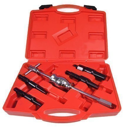 KATSU Blind Bearing Puller Set 5PCs 10-32mm Inner Bearing Slide Hammer Kit, Internal Bearing Hole Extractor Revomer for Auto Repairing 450506