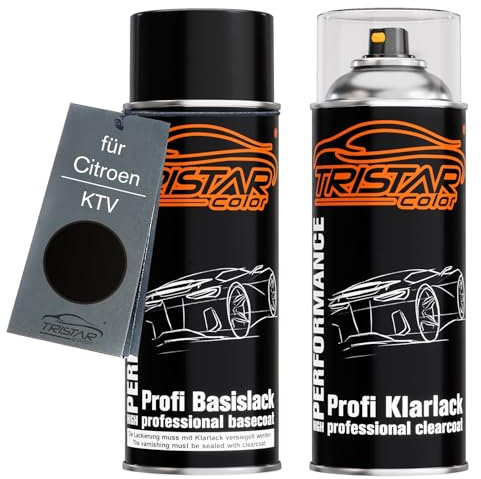 TRISTARcolor Billack sprayburk för Citroen KTV Noir Perla Nera Nacre +1K
