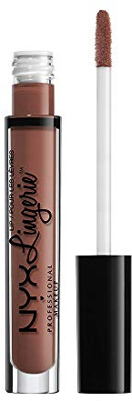 NYX Professional Makeup Lip Lingerie Liquid Lipstick, Cremig-mattes Finish, Langanhaltend, Vegane Formel, Farbton: Cabaret Show