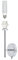 Paulmann 998.40 Basic 11W 230V E27 Wandleuchte Wandfackel Silber Chrom, Neuw.