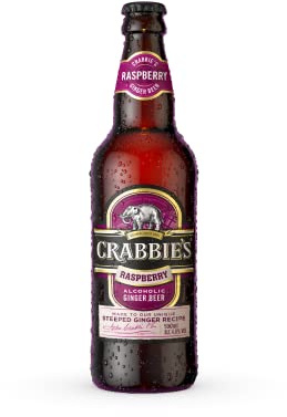 Crabbie's Scottish Raspberry Alcoholic Ginger Beer, 12 x 500ml