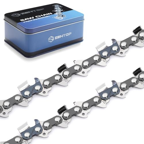 ZENTOP 24-Inch 3 Pack Chainsaw Chain 3/8 Pitch .050 Gauge 84 Drive Links Wood Cutting Saw Chain for Chainsaw Parts