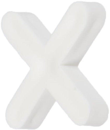 Meister 4422020 Lot pratique de 250 croisillons de carrelage 4,0 mm en plastique robuste Blanc Accessoires pour carrelage Aide à la pose de carrelage Entretoises de carrelage