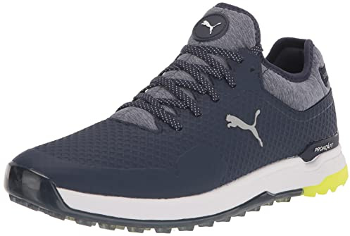 Puma Chaussures de Golf Proadapt Alphacat pour Homme, Caban Argent-s curit Jaune, 11.5