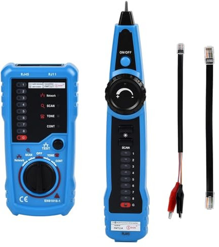 Yangers Tester di Rete per Cavi RJ45, Cavo Tracer Lan Test Ethernet Tester per Linea Telefonica RJ11 Rilevatore di Linea, Localizzatore Tracciatore Cavi Network Cabel Tester
