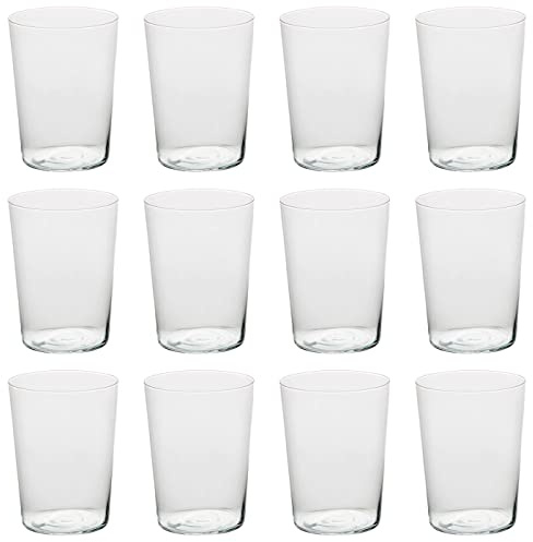 Acan Tradineur - Caja de 12 Vasos Modelo Zero - 50 cl - Fabricado en Vidrio Resistente - Apto para lavavajillas - 12 Uds Totales