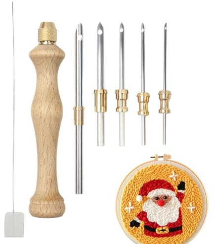 Needle Kit, Ago Magico Per Ricamo Regolabile Strumento Per Craft | Kit Di Ago E Filo Per Cucire Con Ago Filettato Per Adulti, Filo Interdentale Da Ricamo, Cucitura Incrociata