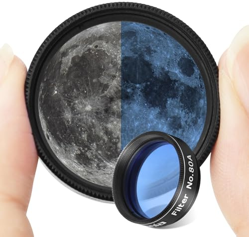 Astromania Telescope Filter, Planetary Moon Filter 1.25 for Telescope #80A