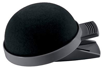 SIGEL MU192 Nadelkissen mit praktischem Kunststoff-Clip, schwarz/grau