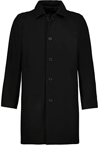 JP 1880 Homme Wollmix-mantel Manteau, Noir, 4XL EU