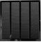 Grille d'aération pour noire de 40 cm x 40 cm - Couverture d'aération intérieure et extérieure - Applications de chauffage, de refroidissement et de ventilation. (400 x 400 mm, noir)