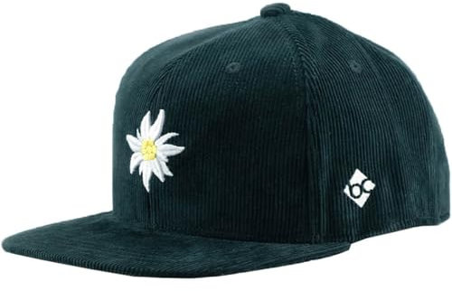 Bavarian Caps Cap Edelweiß Kord, Größe:OneSize, Farben:tannengrün