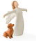 NANAOUS Regalos en Memoria de la Pérdida de un Perro, Figuras de Perro Ángel de la Amistad, Regalos para Mujeres, Regalos de Condolencia por la Pérdida de Una Mascota