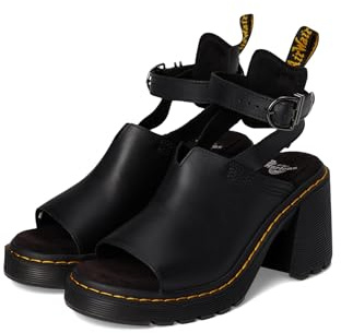 Dr. Martens Women's Millee Heeled Sandal, Black Sendal, 6UK, 8 US Women