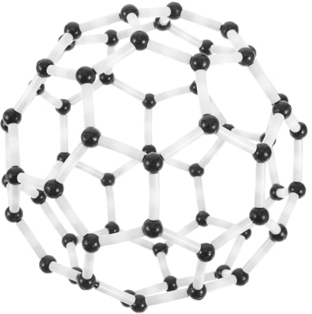 Ciieeo Kit di Assemblaggio Molecolare C60 Fai da Te, Struttura Didattica Scientifica per Studenti, Struttura Robusta per Lezioni di Chimica e Sperimentazioni Educative in Aula