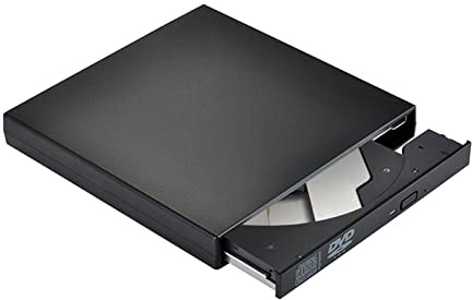 Extern dvd Kör optisk enhet USB 2.0 CD ROM Spelare CD-RW Burner Writer Reader Recorder Portatil for bärbar dator(Zwart)