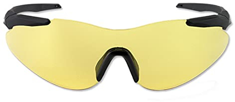BERETTA Occhiali da TIRO Challenge con Nasello Confortevole e Lenti ampliate sulla Fronte e sulle Tempie, Protezione e Sicurezza Durante Le attività venatorie e Sportive. Colore Giallo
