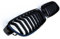 Kühler- Sport- Front- Rippen- Grill Schwarz Glanz Eintragungsfrei Set