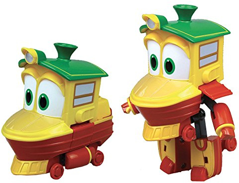 Rocco Giocattoli 21737234 - Robot Trains Personaggi Trasformabili, Colori Assortiti, 10 cm