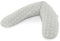 Theraline Das Komfort Stillkissen Dinkelspreu inkl. Bezug 180 cm Herzen grau