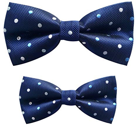 Axy FLIP1 - Juego de pajaritas ajustables para padre e hijo, ya anudadas, para la confirmación, talla única, Poliéster