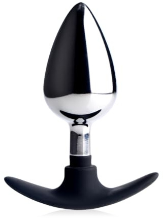 Dark Invader Metal & Silicone Anal Plug Large