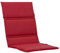 KETTtex Auflage Mittellehner Rot I Gartenstuhl Polster 110x48x3cm I Trendy Sitzauflage weich & robust I UV-beständige Stuhlauflage I Dessin 2180