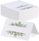 Tarjetas de Lugar para Decoración de Mesa, 106 Unidades, Tarjetas de Boda, Tarjetas Plegables en Blanco, Tarjetas de Asignación de Asientos con Borde Dorado para Bodas, Banquetes, Eventos, Cenas