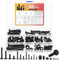 68 Pcs Kit de Matériel de Montage TV Universel, Kit de Vis de Montage TV, Boulons Vis de Fixation Murale TV M4 M5 M6 M8 pour Plupart des Supports Muraux TV, Téléviseurs Moniteur Jusqu'à 80 Pouces