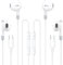 Auriculares USB C para iPhone 16, 2 Pack Auriculares con Cable Tipo C, Auriculare In Ear Cancelacion Ruido con Micrófono y Control de Volumen para iPhone 16 15 Pro MAX, Samsung Galaxy S25 S24 S23
